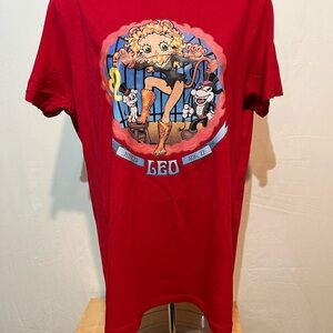 NWOT Bettyboop Leo astrological sign graphic T-shirt, women’s X-Large.